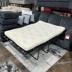 Pull Out Bed Sectional Financing Available By ASHLEY 