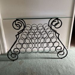 Wine Rack Side Table
