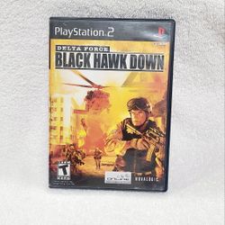 Delta Force Black Hawk Down Sony PlayStation 2 PS2 CIB W/ Manual Reg Card