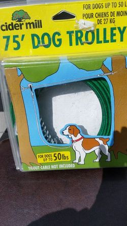 75' Dog Trolley for Dogs upto 50lbs