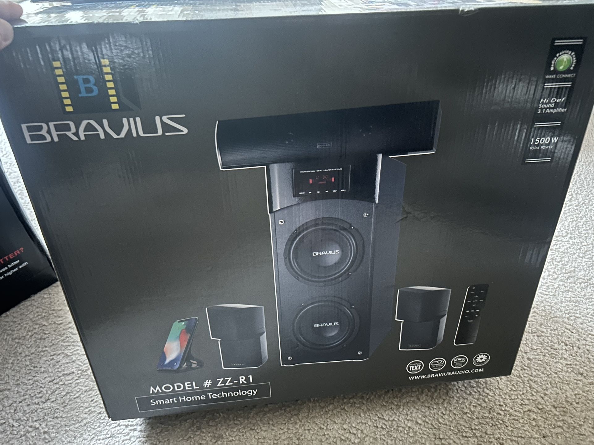 BRAVIUS MODEL # ZZ-R1 Sound System 