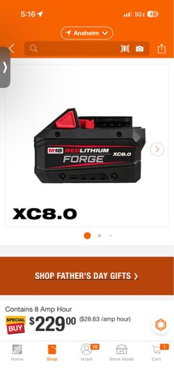 Milwaukee M18 Forge XC 8.0 Ah Battery
