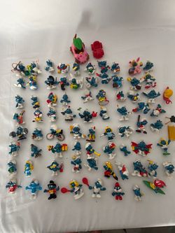 Large Lot of Smurf PVC Figurines