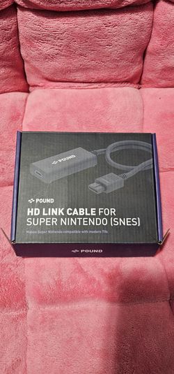 POUND HD Link Cable for Original Super Nintendo SNES - HDMI Cable with RGB Quality, 720p Resolution, Plus Micro USB Cable for Boosted Power