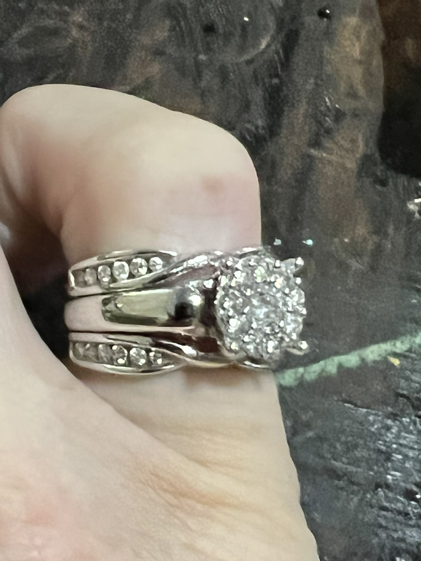 10k Diamond Engagement Ring