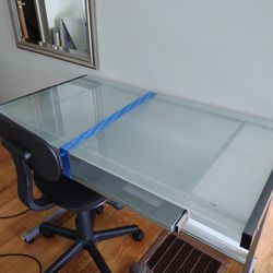 Glass Desk And Chair