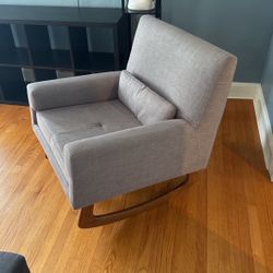 Grey Rocking  Chair 