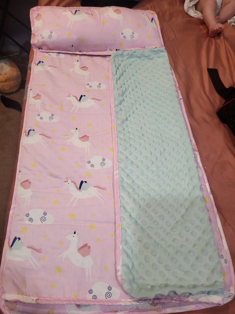 Pink Unicorn Nap Mat