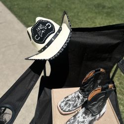 boots and hat