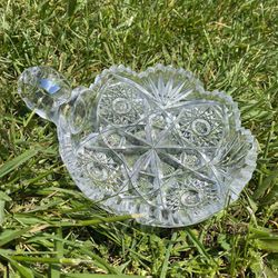 Antique Glass Plate 