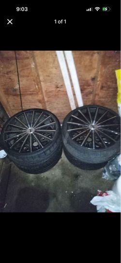 4 20 inch chrome rims with tires barely used practically new