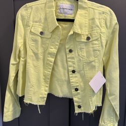 Neon Yellow Denim Jacket