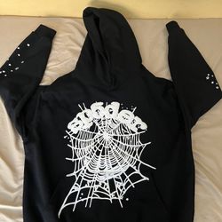 Sp5der Hoodie Og Web Black