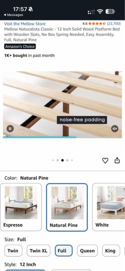 Naturalista Classic Platform Bed Frame (Full)