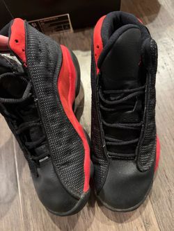 Air Jordan retro 13,  5 1/2 youth  black/true red