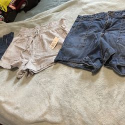 3 Pairs Of Woman’s Shorts Size XL, 2XL , $5 Each