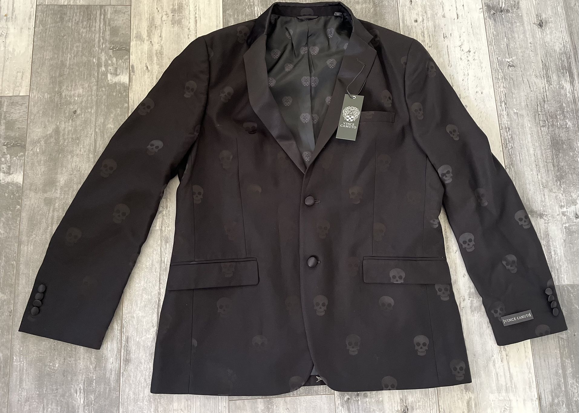 Vince Camuto blazer/skulls Jacket GAVEL VF2589/Skulls blazer Sz 44R Men