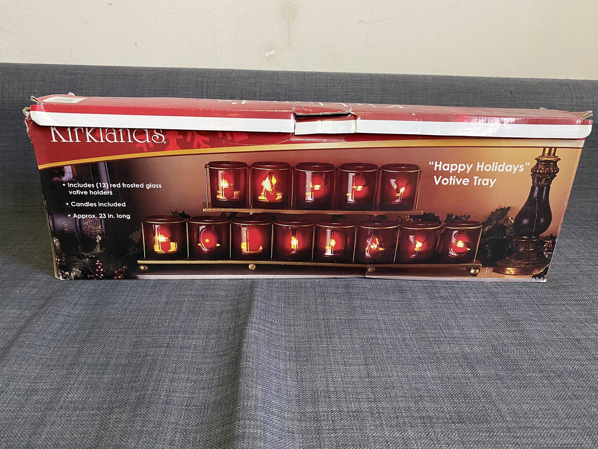 Kirkland’s ’Happy Holiday’s’ votive tray