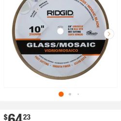 9 × Ridgid 10 Inch Glass And Mosaic Blades