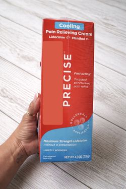 Precise Cooling Pain Relief Cream 4oz (3-Pack) – NEW Sealed Lidocaine 4% Fast Acting