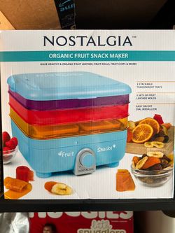Nostalgia Organic Fruit Snack Maker dehydrator. New in box.