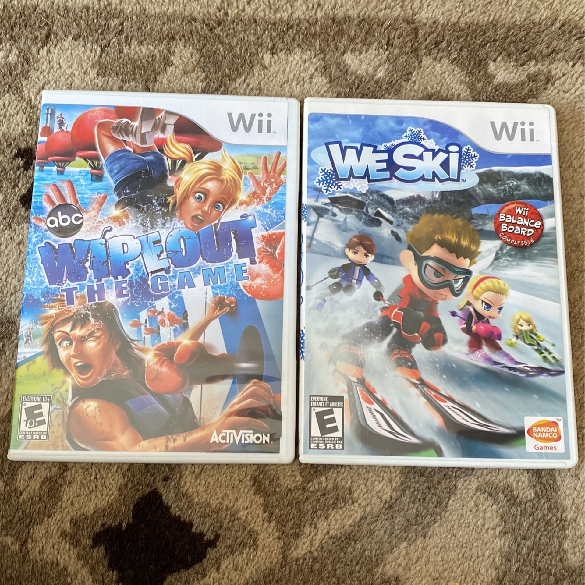 Lot of 2 Wii games. We Ski and Wipeout