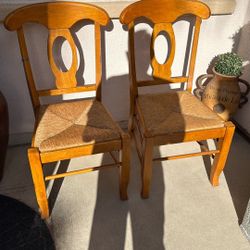 Rustic Wooden Chairs 