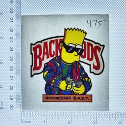 Iron On Heat Transfer  Good For T-shirts Sweaters Jackets T Shirt Design Size Is About 3x3  Backwoods Bart Simpson #475