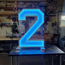 Lighted Marquee Numers