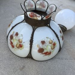 Vintage Kitchen Light Glass 