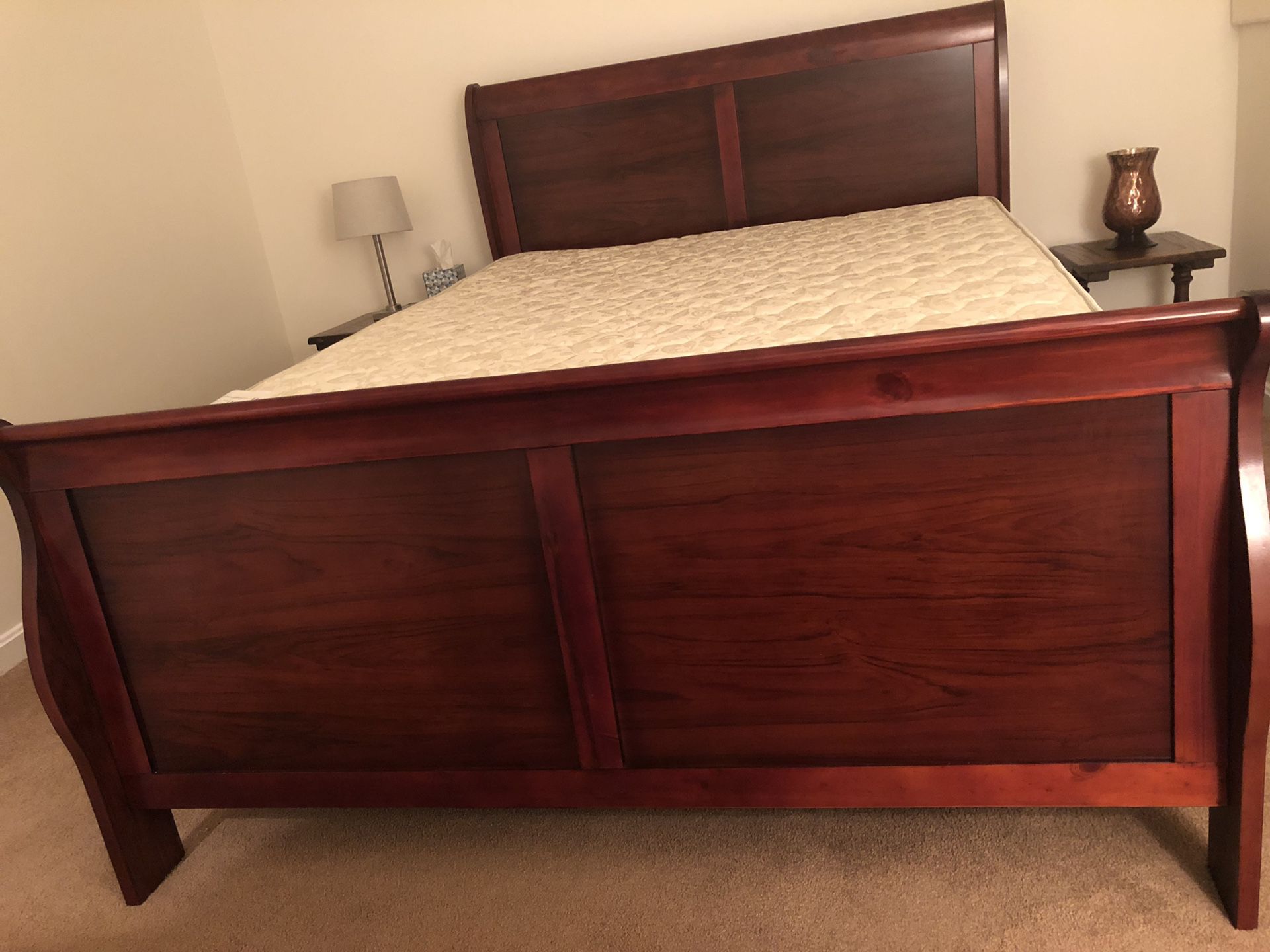 Queen Bed with mattress and box