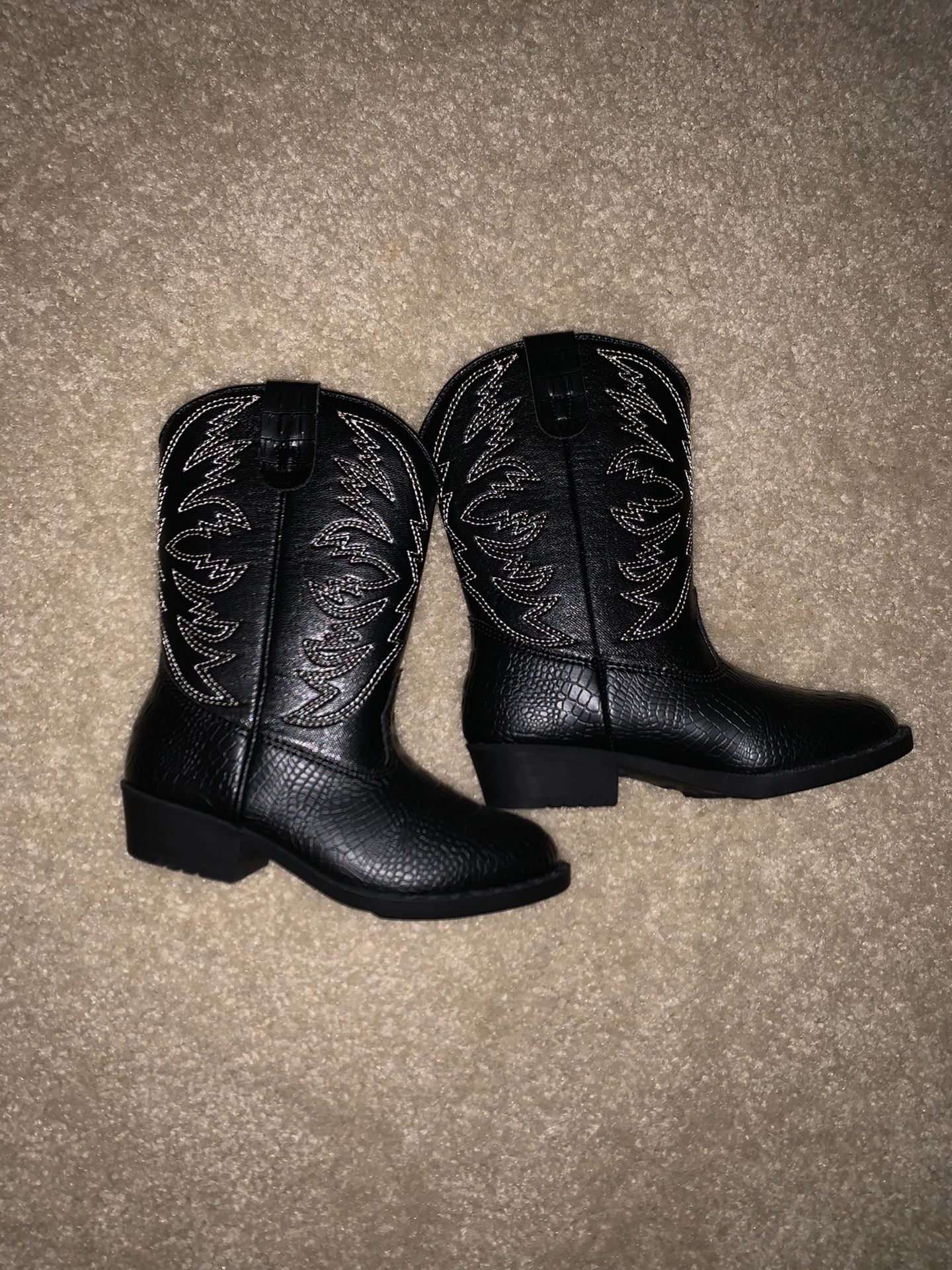 Brand new black unisex kids boot cowboy toddler