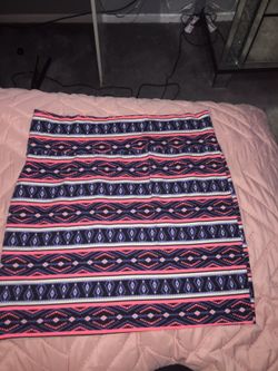 Tribal bodycon skirt XL
