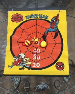 Rare Find…Vintage 1978 Spider-Man Electric Company Ball Darts Game