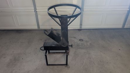 Rocket Stove with 4" Chimney + Large Steel Wok