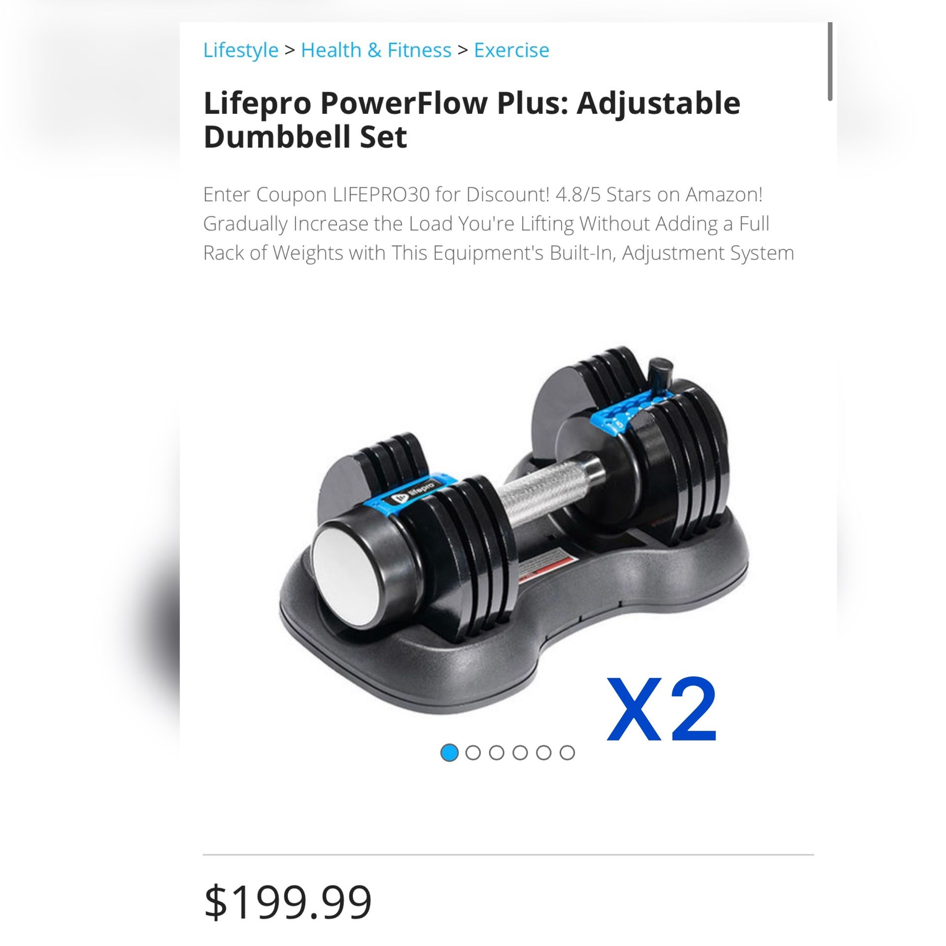 Adjustable Dumbbells Set