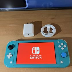 Nintendo switch lite turquoise or baby blue