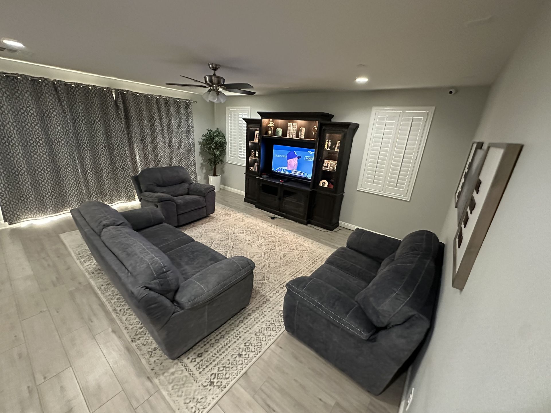 RC Willey Furniture for Living Room - Grey - Couch - Love Seat - Extra Large Recliner