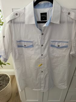 Men’s white button down