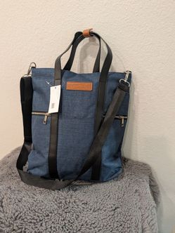Prestige Over the Shoulder Tote Blue Denim
