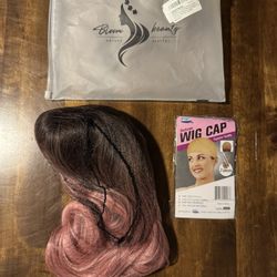 Pink ombré wig