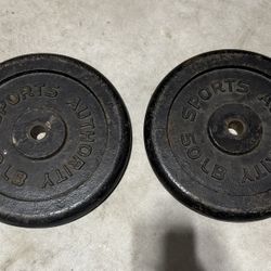 Weightlifting Plates 50lbs Each 