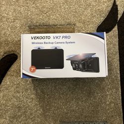 VEKOOTO VK7Pro Solar Magnetic Wireless Backup Camera 7" IPS Touch HD 1080P RV/Trailer