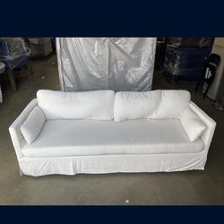 Barely Used White De-Buildable Sofa 