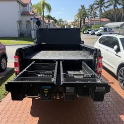 Decked truck storage drawers system/ gavetas organizadoras para camión 6’8”