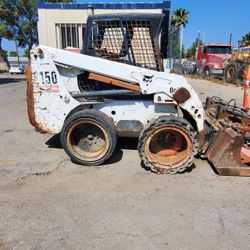Bobcat S150 With Grapple Bucket 