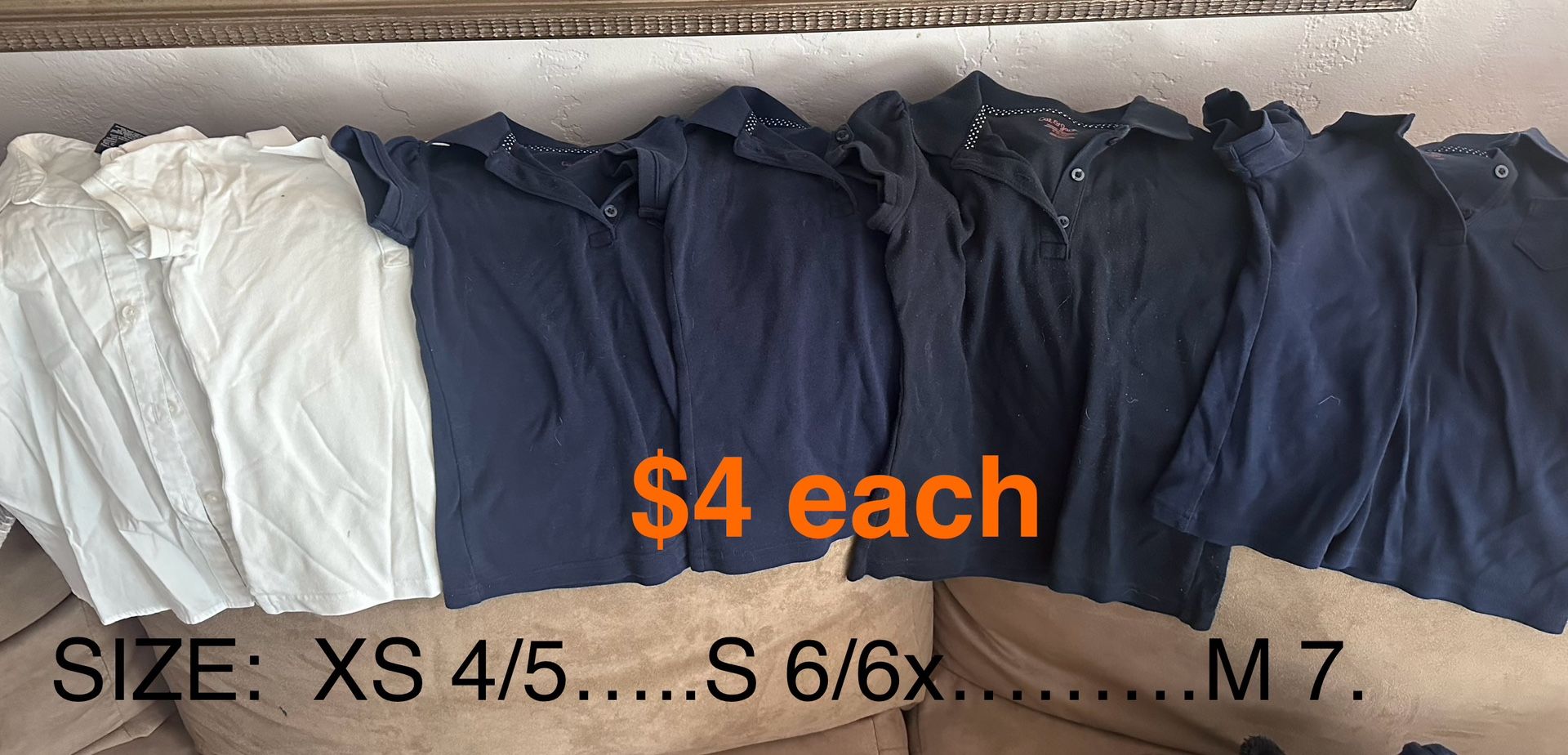 School Uniforms Size 4-12
