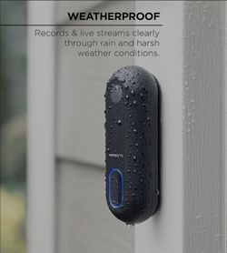 Merkury Innovations Smart Doorbell Camera, 1080p Video, Requires 2.4 Ghz