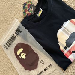 Black Bape X Burberry T Shirt Size M