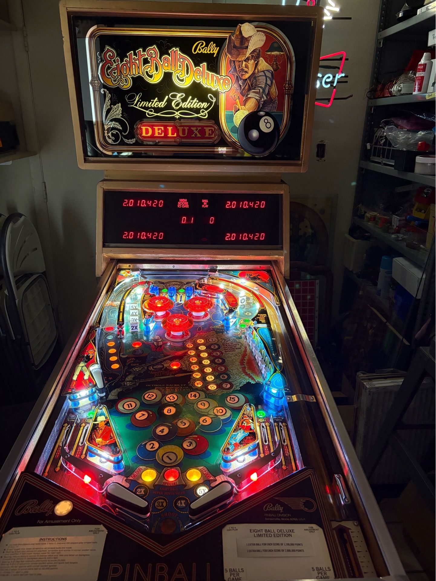 Pinball Bally Eight Ball Deluxe limited edition